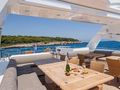 BLADE I Sunseeker 34m - sundeck dining lounge BLADE I Sunseeker 34m - sundeck dining lounge