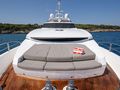BLADE I Sunseeker 34m - foredeck sunbathing area BLADE I Sunseeker 34m - foredeck sunbathing area