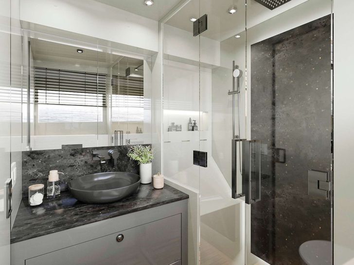 100% Silent 62 - master cabin bathroom 100% Silent 62 - master cabin bathroom