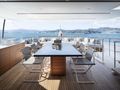 FATSA Sanlorenzo SD126 - sky deck dining area FATSA Sanlorenzo SD126 - sky deck dining area