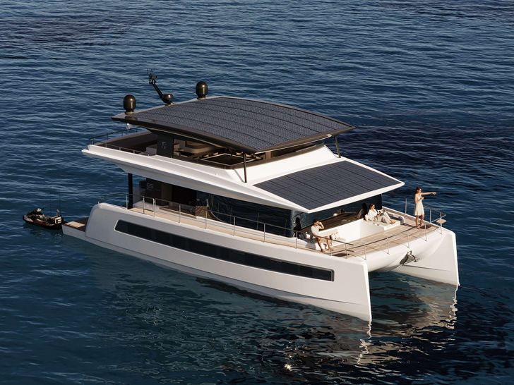 STAR ISLAND VisionF 65 - anchored forward shot STAR ISLAND VisionF 65 - anchored forward shot