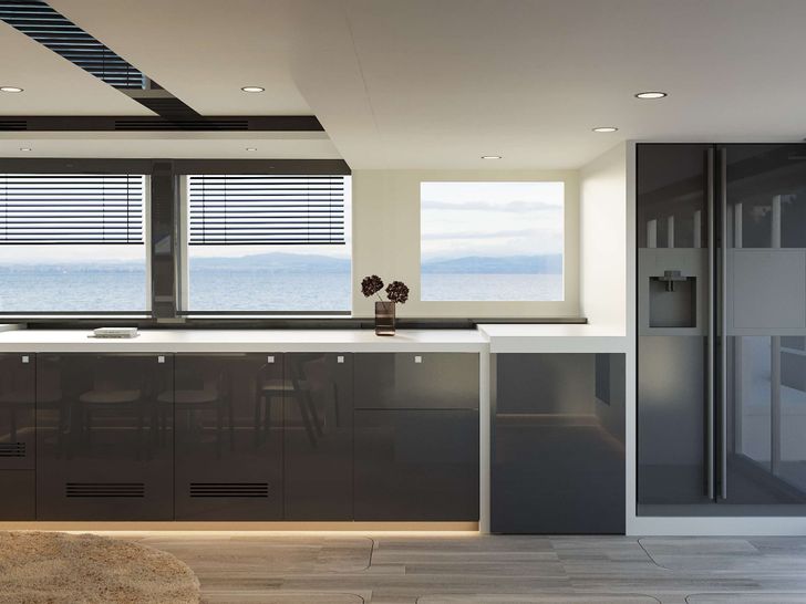 STAR ISLAND VisionF 65 - glass windows and refrigerator STAR ISLAND VisionF 65 - glass windows and refrigerator