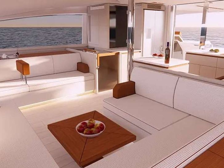 OCEAN KITTY Aquila 50 - saloon lounge OCEAN KITTY Aquila 50 - saloon lounge