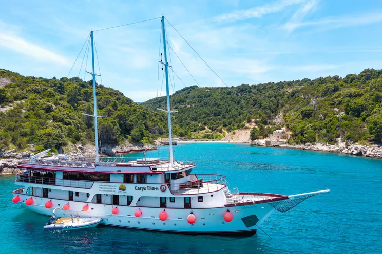 Charter Yacht CARPE DIEM - Custom Aluminum Cutter 118 - 16 Cabins - Trogir - Split - Hvar - Dubrovnik - Croatia