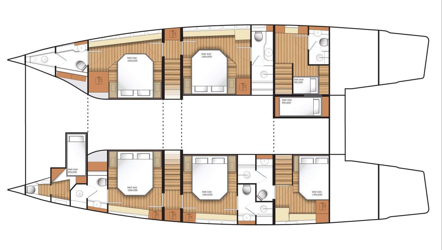 ARCTIC MOON,MOON 6TY Power Gen 2 - Yacht Layout
