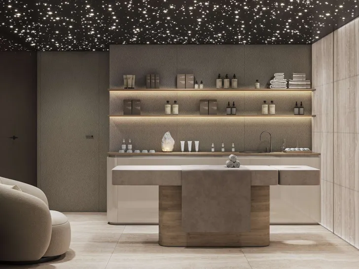 ROKO Custom 49m - master cabin office table ROKO Custom 49m - master cabin office table