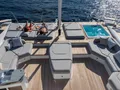 MAGIC MOMENTS 3 Fountaine Pajot Thira 80 - foredeck lounge,sunbathing area,and jacuzzi MAGIC MOMENTS 3 Fountaine Pajot Thira 80 - foredeck lounge,sunbathing area,and jacuzzi
