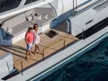 MAGIC MOMENTS 3 Fountaine Pajot Thira 80 - side balcony MAGIC MOMENTS 3 Fountaine Pajot Thira 80 - side balcony