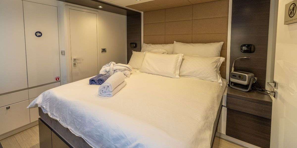 Charter Yacht ALKIMIA - Sunreef 74 - 4 Cabins - Olbia - Porto Cervo - La Maddalena - Sardinia - Italy