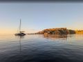 MYMLAN II Privilege Signature 580 - anchored near an island MYMLAN II Privilege Signature 580 - anchored near an island