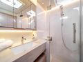 SEVEN SEAS Lagoon 55 - master cabin bathroom SEVEN SEAS Lagoon 55 - master cabin bathroom