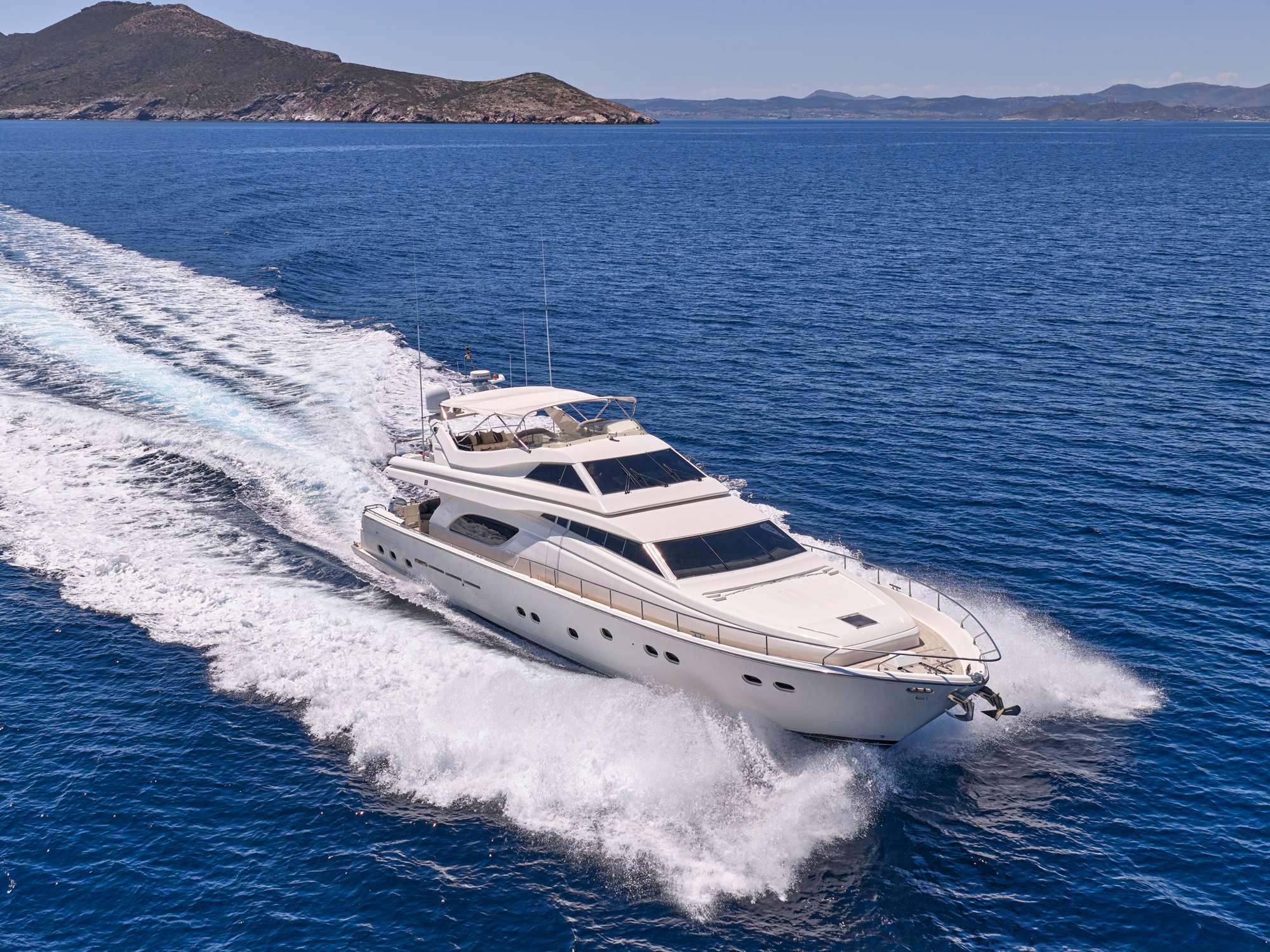 Charter Yacht APEIRON BLUE - Ferretti 23m - 4 Cabins - Lavrion - Athens - Mykonos - Paros - Cyclades - Greece