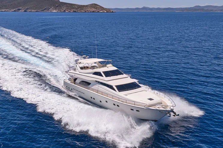 Charter Yacht APEIRON BLUE - Ferretti 23m - 4 Cabins - Lavrion - Athens - Mykonos - Paros - Cyclades - Greece
