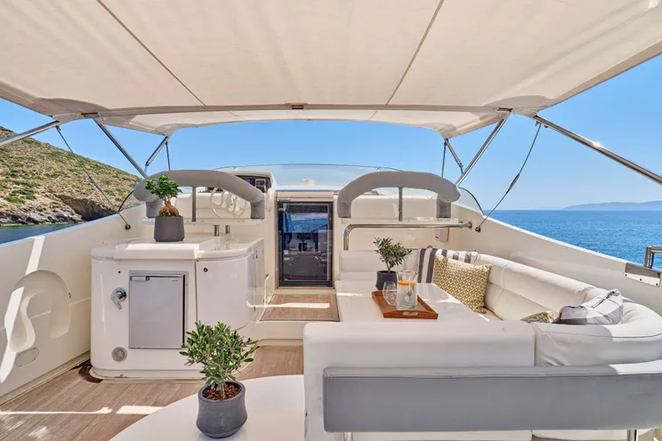 Charter Yacht APEIRON BLUE - Ferretti 23m - 4 Cabins - Lavrion - Athens - Mykonos - Paros - Cyclades - Greece