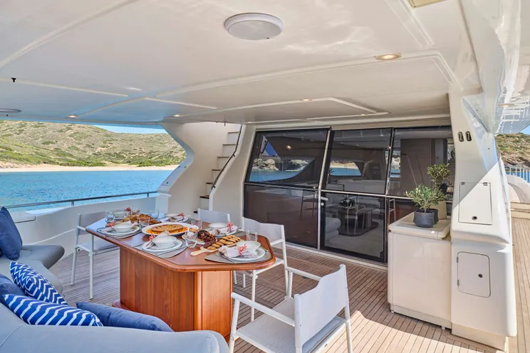 Charter Yacht APEIRON BLUE - Ferretti 23m - 4 Cabins - Lavrion - Athens - Mykonos - Paros - Cyclades - Greece