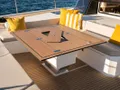 JUMEAUX Bali 5.8 - foredeck dining lounge JUMEAUX Bali 5.8 - foredeck dining lounge