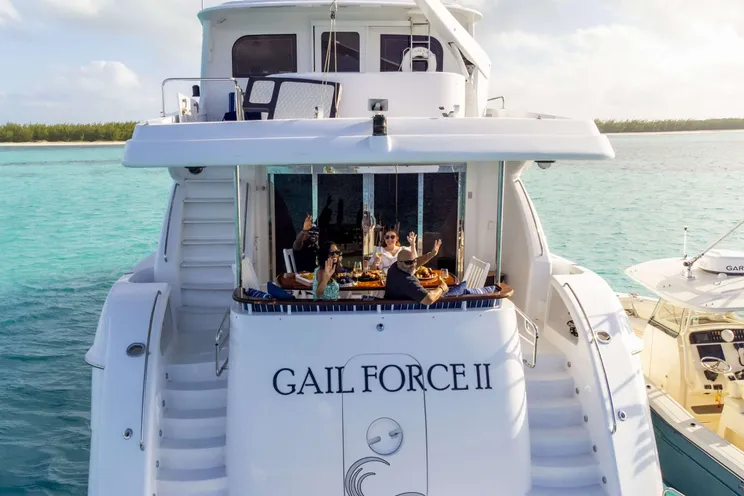 Charter Yacht GAIL FORCE II - Hatteras 80 - 4 Cabins - Nassau - Exumas - Bahamas