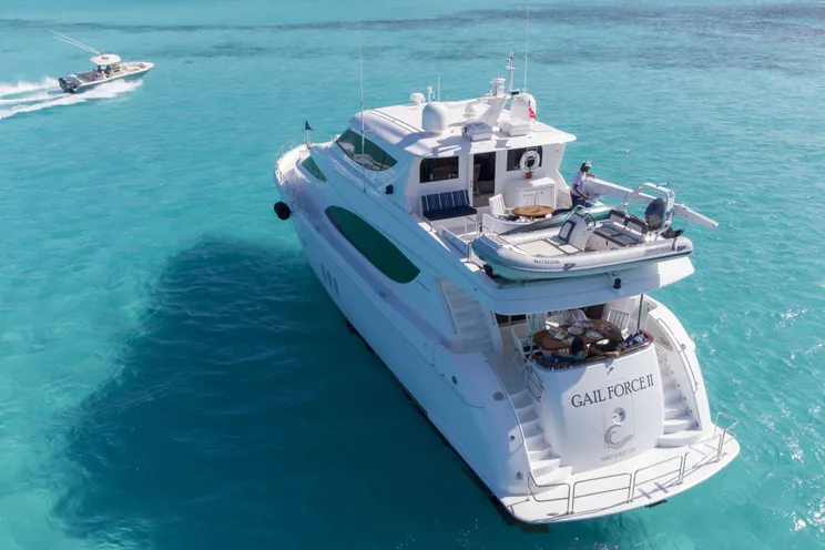 Charter Yacht GAIL FORCE II - Hatteras 80 - 4 Cabins - Nassau - Exumas - Bahamas