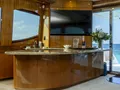 GAIL FORCE II Hatteras 80 - main saloon bar GAIL FORCE II Hatteras 80 - main saloon bar