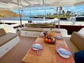 KERRY LEE Lagoon 46 - aft deck alfresco dining area KERRY LEE Lagoon 46 - aft deck alfresco dining area