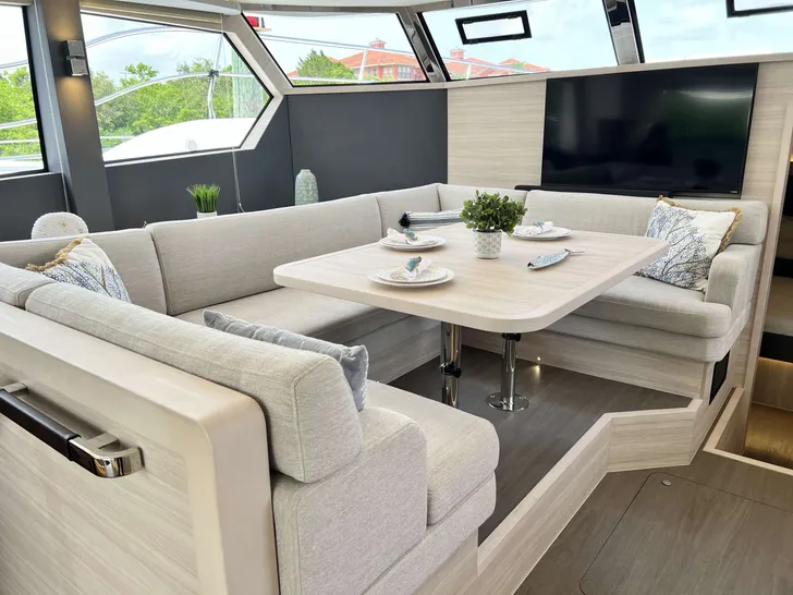 TREASURED C’s Aquila 50 - saloon lounge TREASURED C’s Aquila 50 - saloon lounge