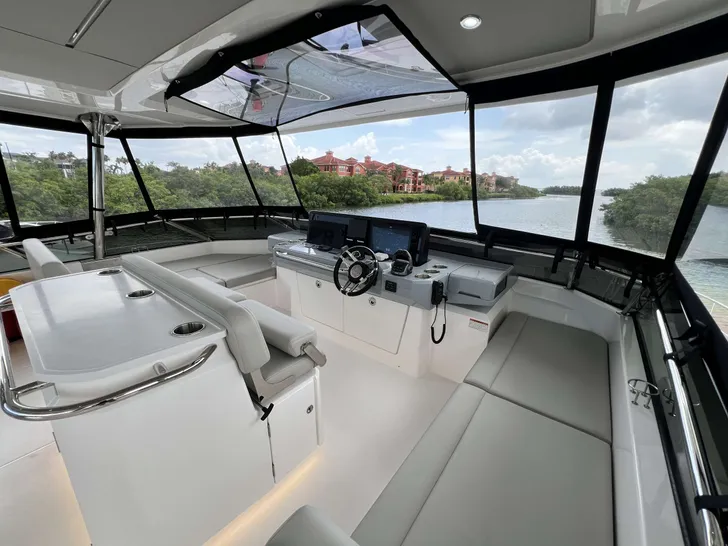 TREASURED C’s Aquila 50 - flybridge helm TREASURED C’s Aquila 50 - flybridge helm