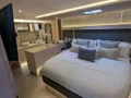 TREASURED C’s Aquila 50 - master cabin bed up close TREASURED C’s Aquila 50 - master cabin bed up close