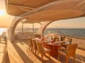 OASIS ISA 47m - sundeck alfresco dining area OASIS ISA 47m - sundeck alfresco dining area
