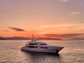 OASIS ISA 47m - anchored under the sunset OASIS ISA 47m - anchored under the sunset