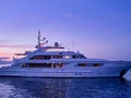 OASIS ISA 47m - anchored at night OASIS ISA 47m - anchored at night