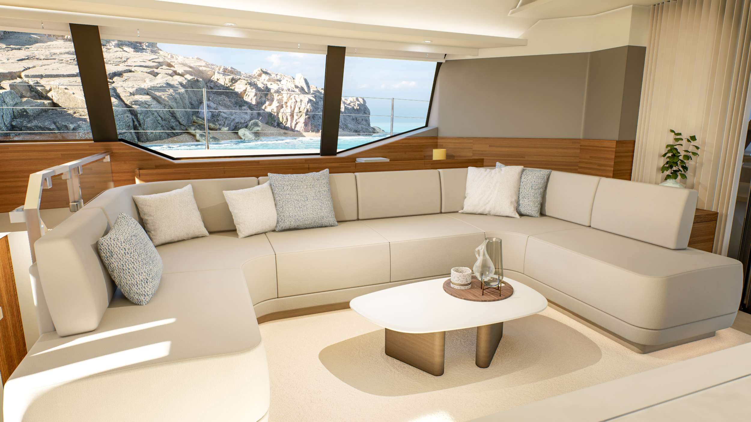 NARGIZA(Winters)Fountaine Pajot FPY 70S - saloon lounge