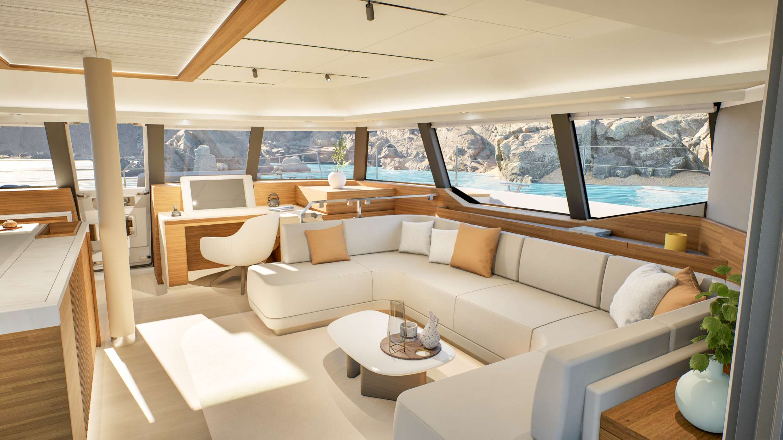NARGIZA(Winters)Fountaine Pajot FPY 70S - saloon