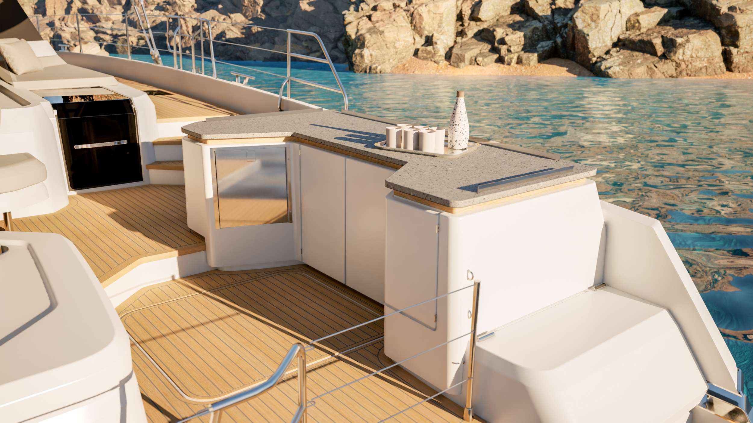NARGIZA(Winters)Fountaine Pajot FPY 70S - flybridge bbq area