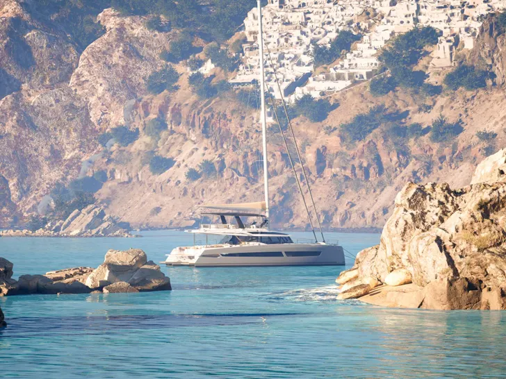 NARGIZA(Winters)Fountaine Pajot FPY 70S - anchored NARGIZA(Winters)Fountaine Pajot FPY 70S - anchored
