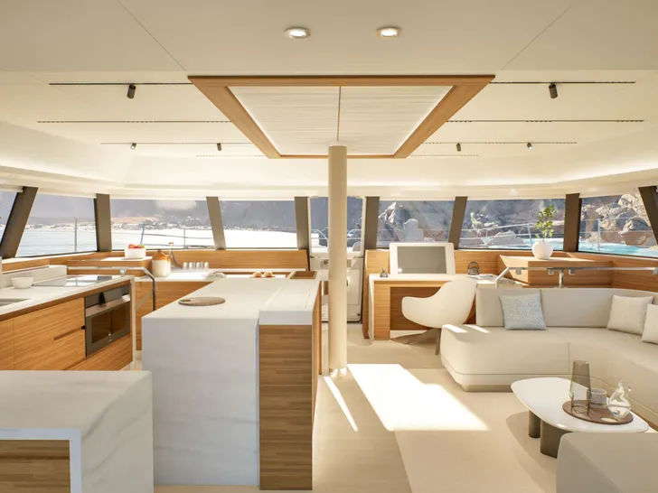 NARGIZA(Winters)Fountaine Pajot FPY 70S - open saloon view NARGIZA(Winters)Fountaine Pajot FPY 70S - open saloon view