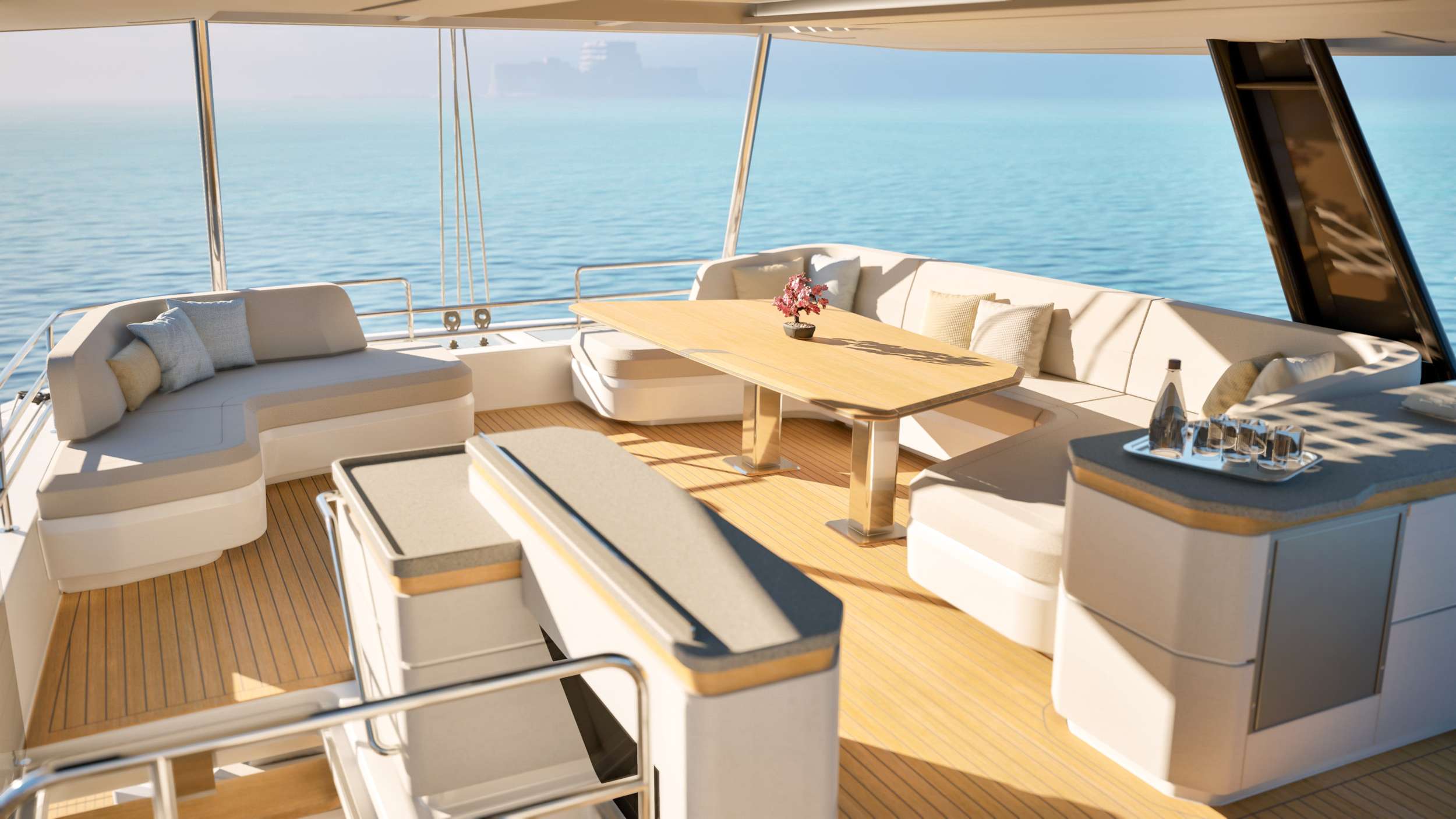NARGIZA(Winters)Fountaine Pajot FPY 70S - flybridge lounge