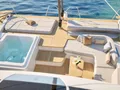 NARGIZA(Winters)Fountaine Pajot FPY 70S - foredeck lounge and jacuzzi NARGIZA(Winters)Fountaine Pajot FPY 70S - foredeck lounge and jacuzzi