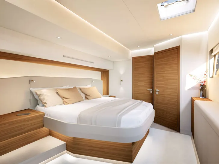 NARGIZA(Winters)Fountaine Pajot FPY 70S - master cabin NARGIZA(Winters)Fountaine Pajot FPY 70S - master cabin
