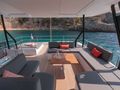 NEHALENNIA Fountaine Pajot Samana - flybridge lounge NEHALENNIA Fountaine Pajot Samana - flybridge lounge