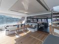 NEHALENNIA Fountaine Pajot Samana - aft cockpit dining area NEHALENNIA Fountaine Pajot Samana - aft cockpit dining area