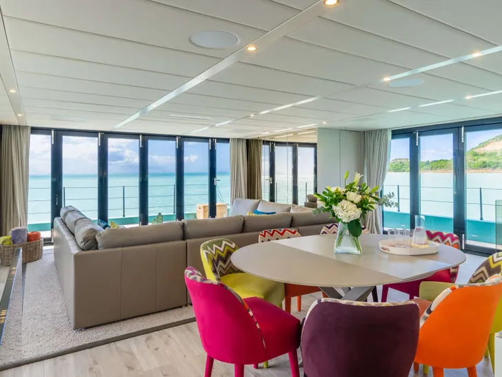 ORCA Sunreef Supreme 68 Power - indoor dining area ORCA Sunreef Supreme 68 Power - indoor dining area