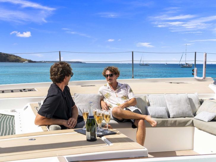 ADEONA Fountaine Pajot Alegria 67 - guests lounging ADEONA Fountaine Pajot Alegria 67 - guests lounging