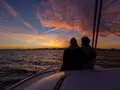 MOBY DICK Fountaine Pajot Galatea 65 - guests enjoying the sunset MOBY DICK Fountaine Pajot Galatea 65 - guests enjoying the sunset