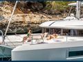 TRI WING - Lagoon 55,bow lounging and bronzing area