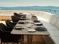 OHANA Custom 49m - alfresco dining set up OHANA Custom 49m - alfresco dining set up