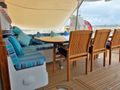 FUERTE 3 Lagoon 67 - aft deck alfresco dining area FUERTE 3 Lagoon 67 - aft deck alfresco dining area