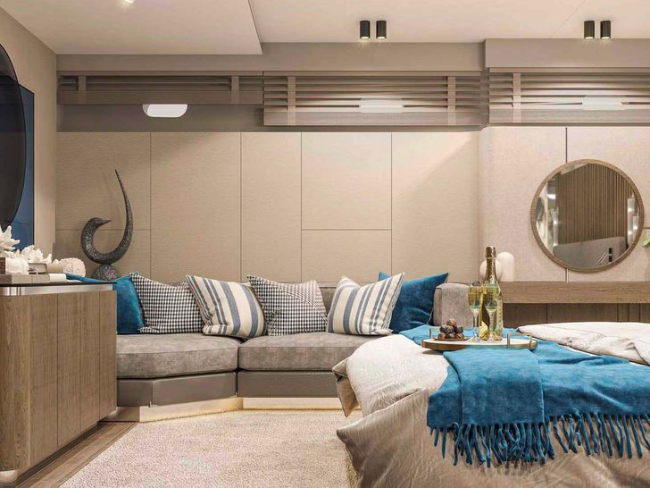 Clase Azul main master cabin sofa Clase Azul main master cabin sofa
