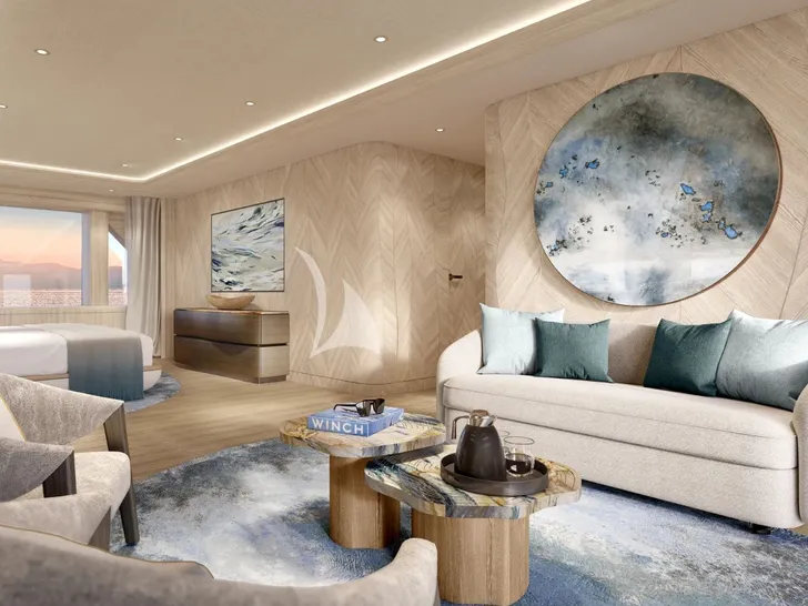 QU2 Amels 60 - master cabin lounge QU2 Amels 60 - master cabin lounge