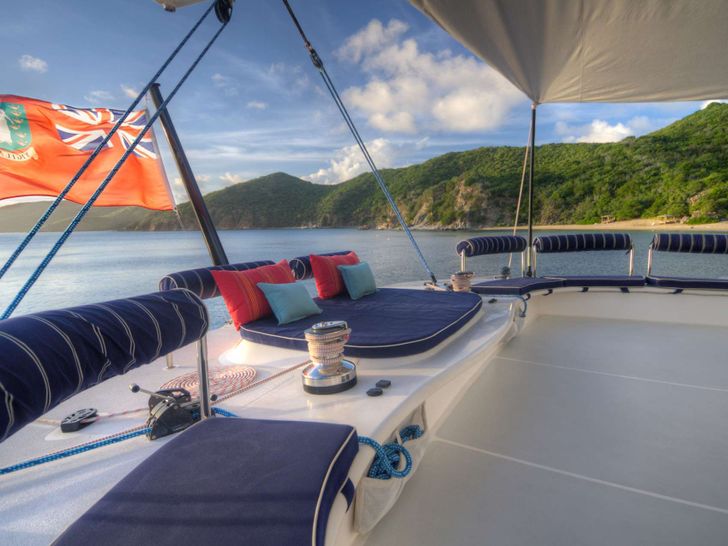 Flybridge lounging area Flybridge lounging area