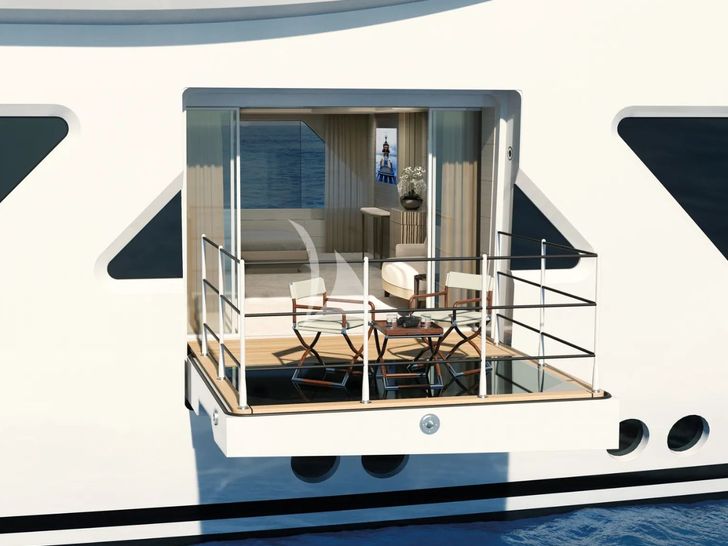QU2 Amels 60 - master cabin balcony QU2 Amels 60 - master cabin balcony